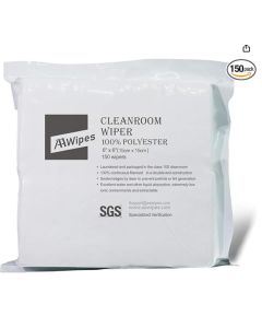 Clean room wipers, 100% polyester, 150 pack