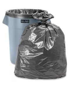 Uline Steel Tuff® Trash Liners - 55 Gallon, 1.7 Mil